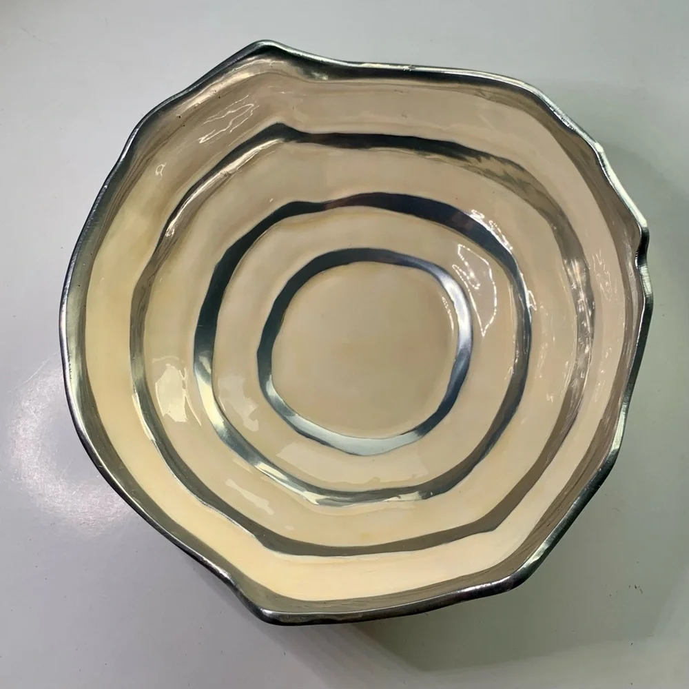 Michael Wainwright Signed 7” COMO Enamel and Aluminum Art Bowl - Picture 10 of 16